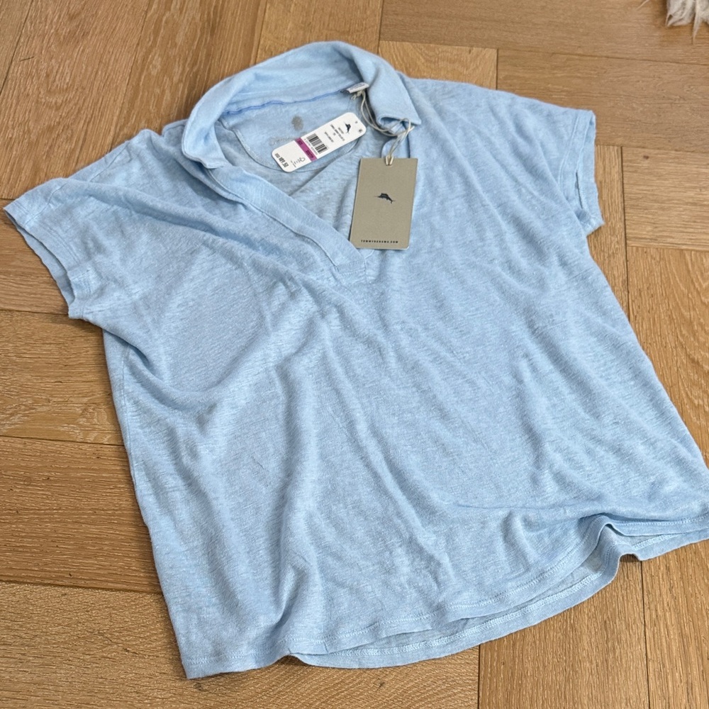 Blue skirt and Tommy Bahama top set